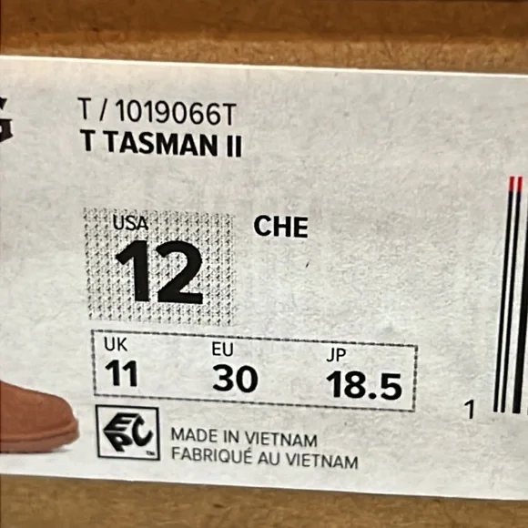 NEW Girls UGG Tasman II Size 12T - Picture 8 of 8